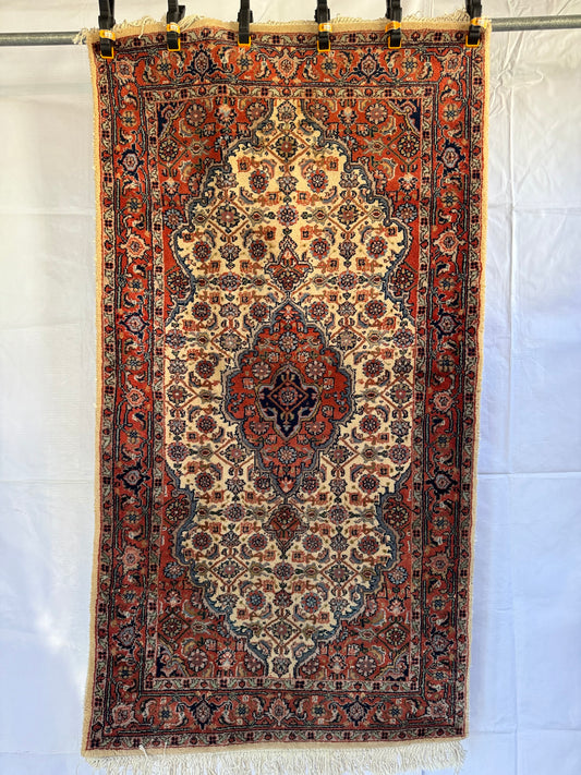 Handmade Oriental Rug 160 x 89 cm | 5.25 x 2.92 ft