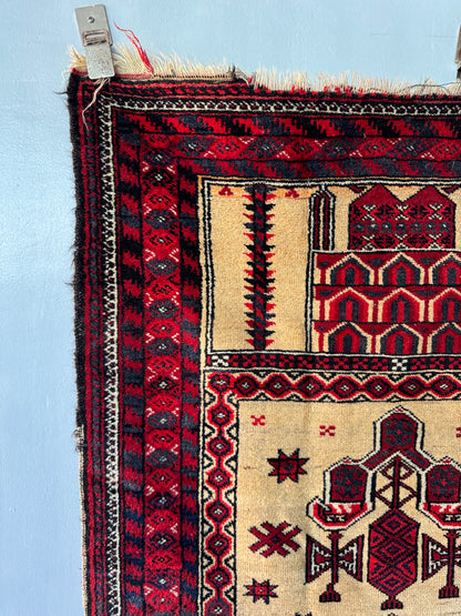 Handmade Baluch 4.5 x 2.8 ft