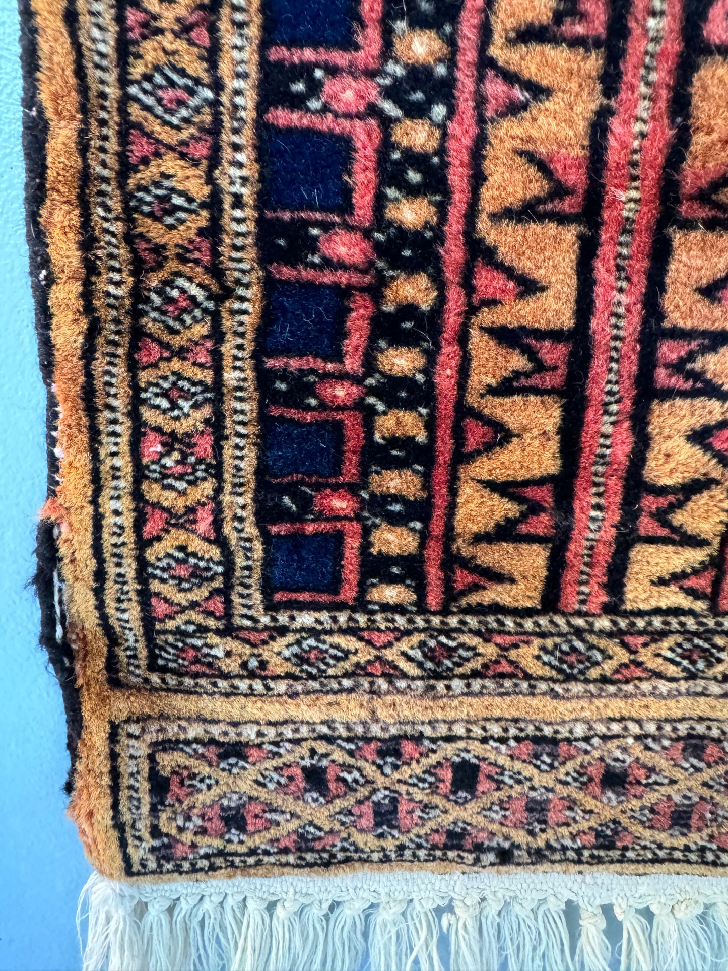 Handmade Mini Lahore Rug 82 x 30 cm | 2.69 x 1 ft