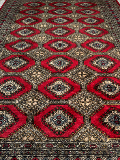 Handmade Jaldar Rug 8.2 x 5.25 ft