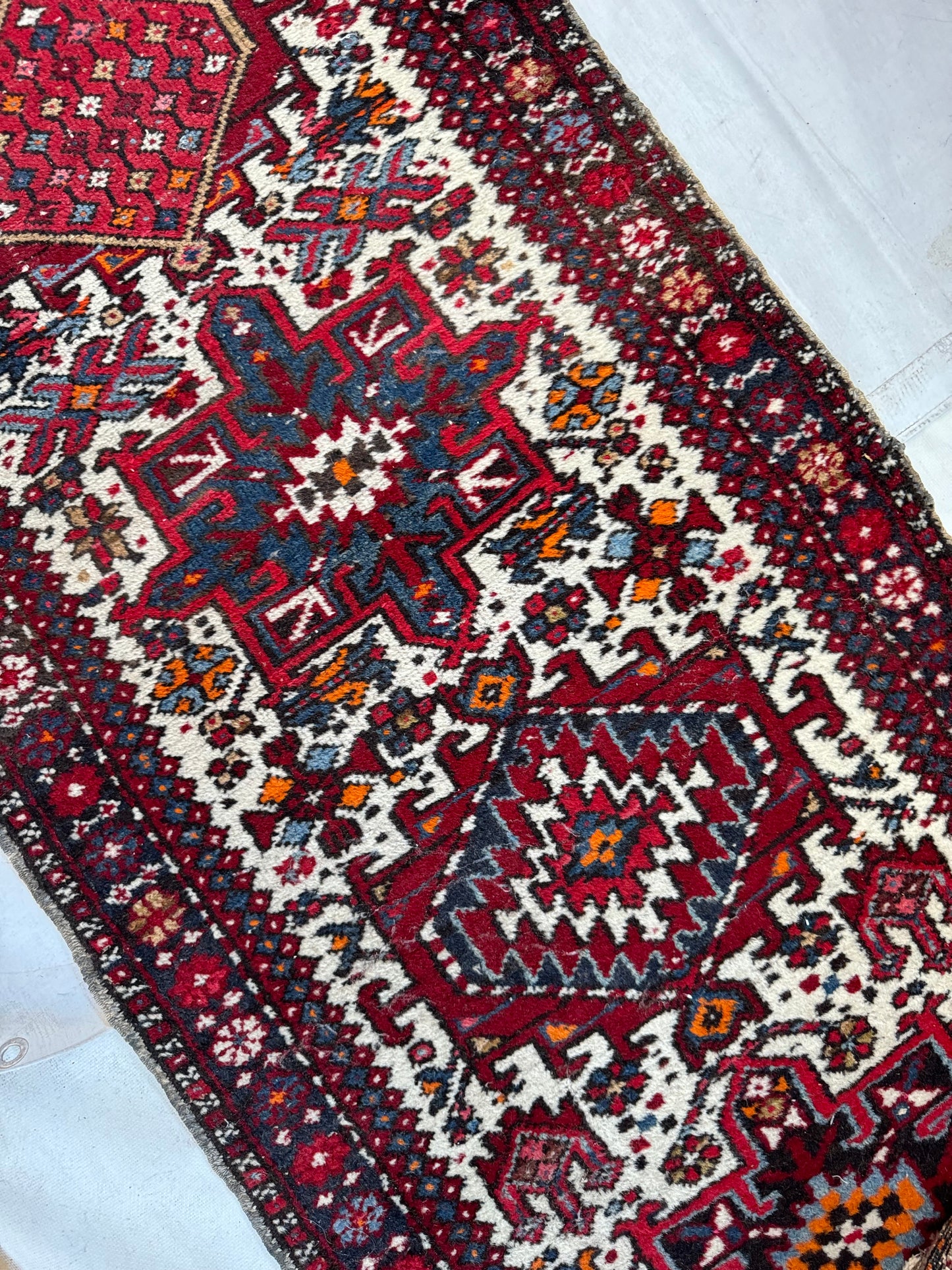 RESERVED ⚡️Handmade Persian Karaja Runner 265 x 74 cm | 8.69 x 2.43 ft