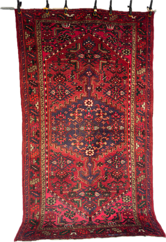 Handmade Persian Zanjan Rug 8 x 5 ft