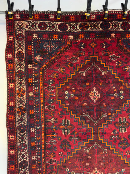 Handmade Persian Shiraz 6.6 x 5 ft