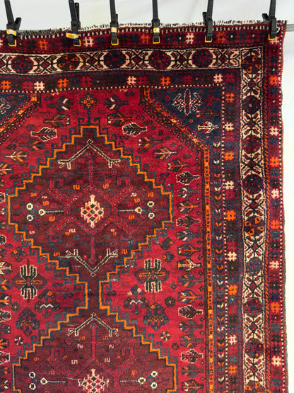 Handmade Persian Shiraz 6.6 x 5 ft