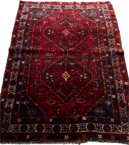 Handmade Persian Shiraz 6.6 x 5 ft