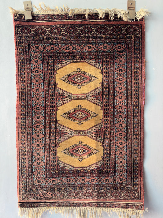 Handmade Bokhara Rug 3.15 x 2 ft