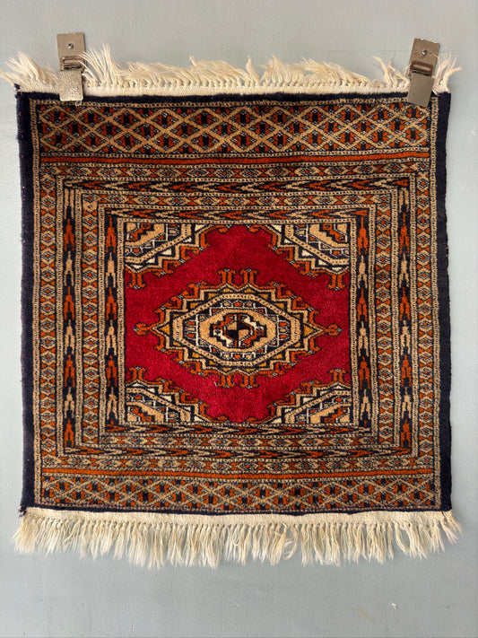 Handmade Bokhara Rug 2.1 x 2.1 ft