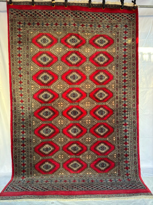 Handmade Jaldar Rug 8.2 x 5.25 ft