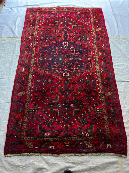 Handmade Persian Zanjan Rug 8 x 5 ft