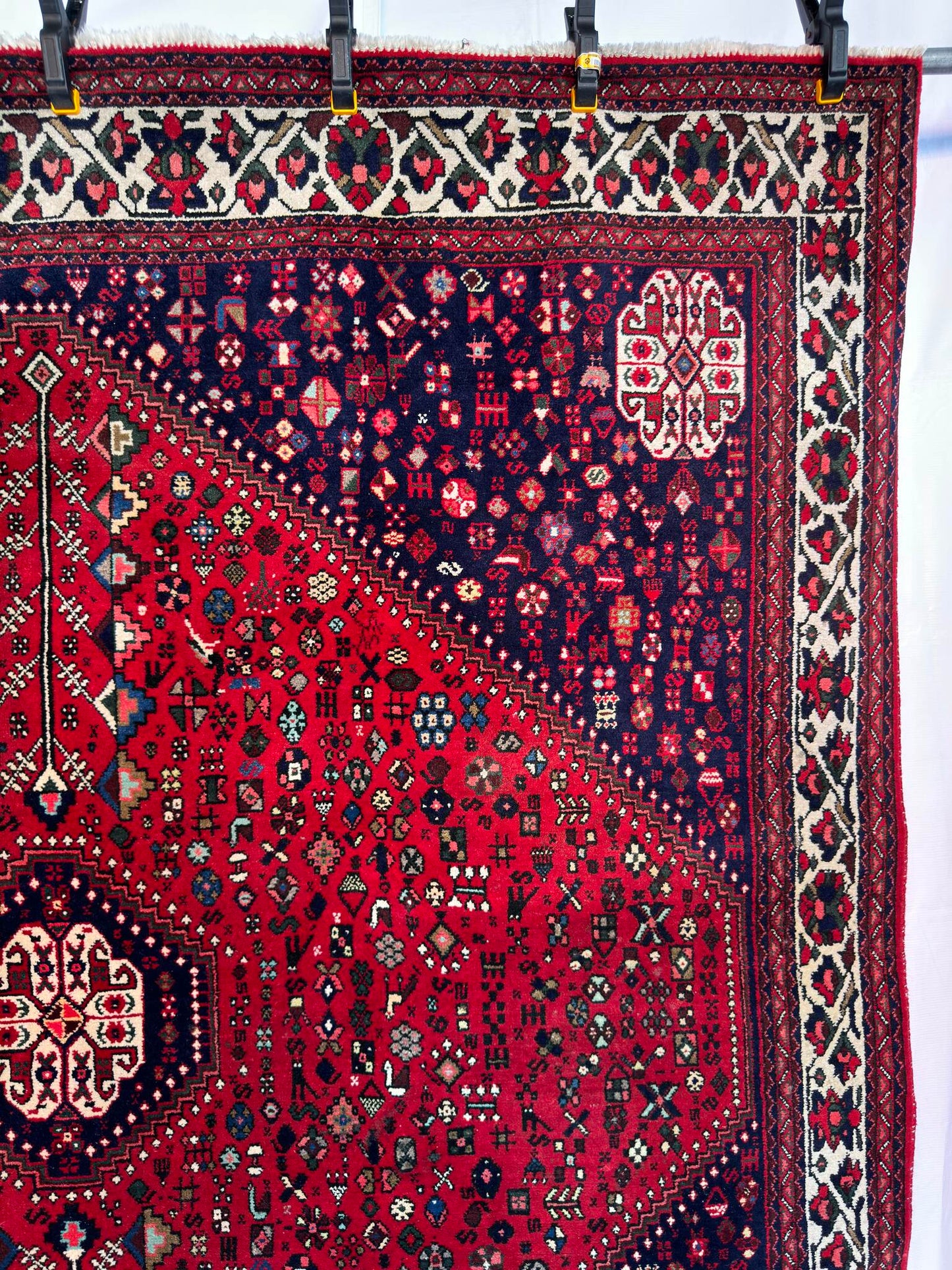 Handmade Persian Abadeh Rug 6.56 x 6.56 ft