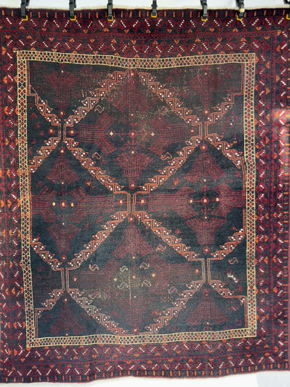 Handmade Persian Afshar 6.6 x 5.6 ft