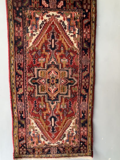 Handmade Oriental Rug 4.7 x 2.4 ft