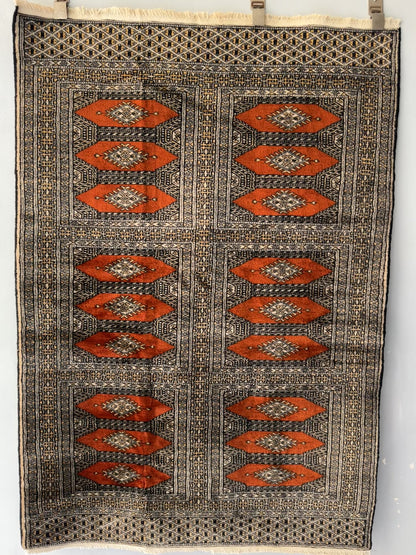 Handmade Jaldar Rug 5 x 3.3 ft