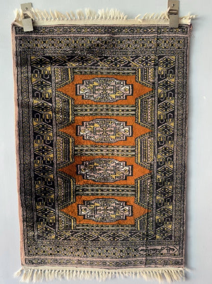 Handmade Bokhara Rug 3 x 2 ft