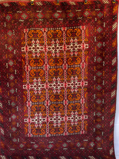 Handmade Ersari Kunduz 218 x 165 cm | 7.15 x 5.41 ft