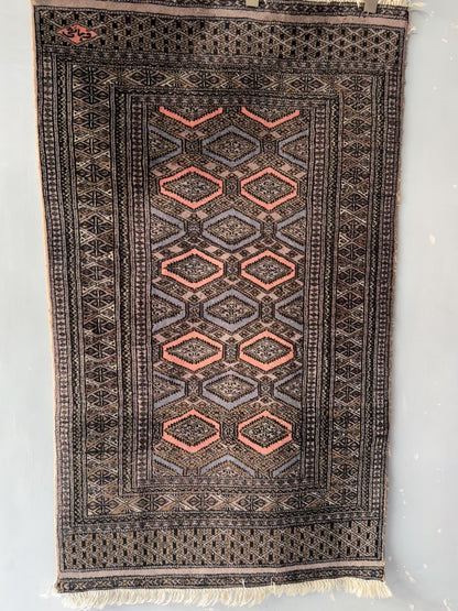 Handmade Jaldar Rug 5.12 x 3 ft