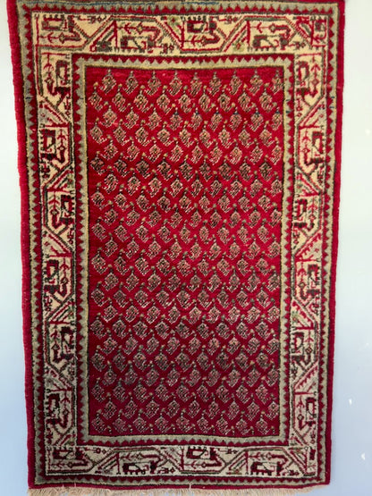 Handmade Persian Mir Saraband 125 x 80 cm | 4.1 x 2.62 ft