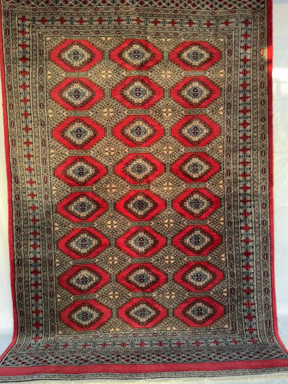 Handmade Jaldar Rug 8.2 x 5.25 ft