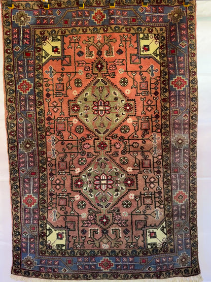 Handmade Indo Nahavand Rug 152 x 108 cm | 5 x 3.5 ft